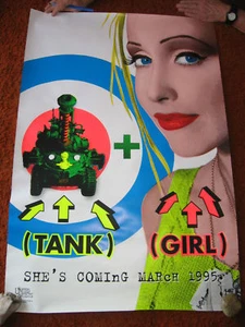 TANK GIRL 2 SIDED 27 X 40" MOVIE ROLLED UNUSED POSTER - Picture 1 of 1