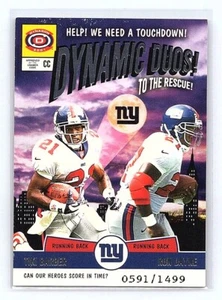 2001 Pacific Dynagon #14 Tiki Barber / Ron Dayne Dynamic Duos #/1499 - Picture 1 of 2