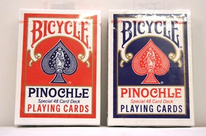 2 barajas de cartas de Pinochle - una roja - una azul - NUEVAS - Imagen 1 de 1