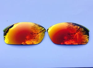 LENTES DE REPUESTO CON ESPEJOS ROJOS FUEGO POLARIZADOS GRABADOS PARA CHAQUETA FLAK OAKLEY - Imagen 1 de 3