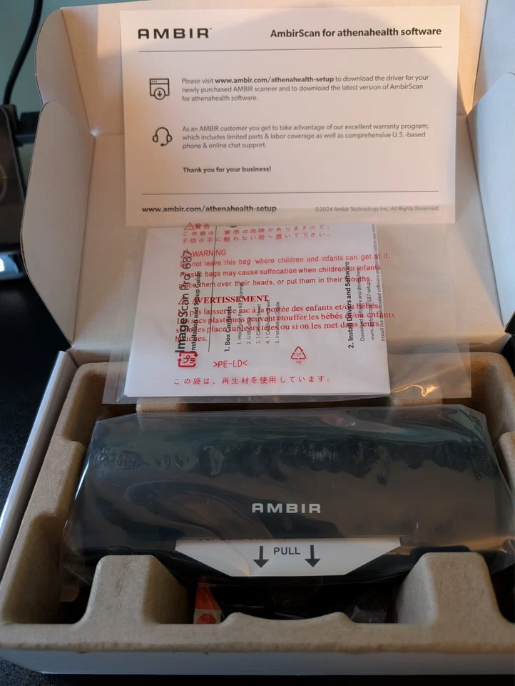 Ambir DS687-A3P Portable Scanner, Black - DS687-A3P - Image 1 of 1