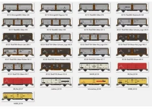 MBW escala 1 vagón de mercancías TBIS variantes + accesorios Monteperi nuevo embalaje original para Märklin KM1 - Imagen 1 de 23