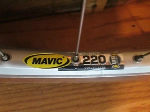 Vintage Mavic 220 Front Wheel & Javva the Hub w/ USED 26" x 1.25" Tire & Tube - Picture 1 of 12
