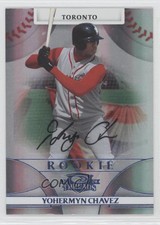 2008 Donruss Threads Rookie Platinum Signatures /25 Yohermyn Chavez #149 Auto