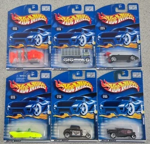 HOT WHEELS LOT OF SIX DIE-CAST VEHICLES MATTEL 2001 - Picture 1 of 6