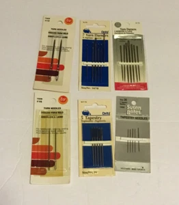 Lot of 27 Yarn Tapestry Darner Needles Boye Dritz Susan Bates Coats New & Used - Picture 1 of 2