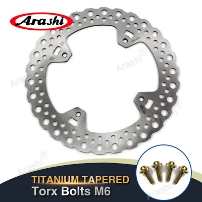 Disco de freno trasero + pernos M6 para Honda CR125R CR125E CR250R CR250E 2002-2008 Foto 1 de 4