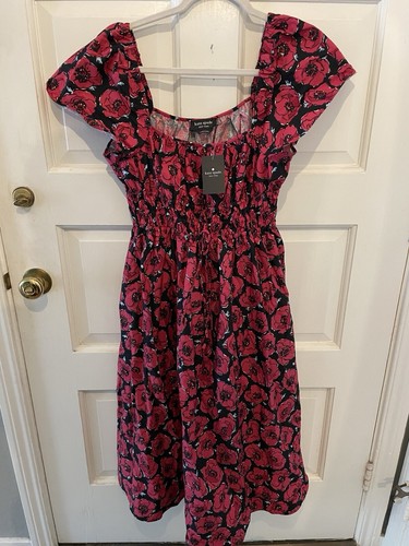 Abito kate spade taglia small floreale nuovo con etichette