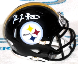 MINI CASCO DE VELOCIDAD FIRMADO POR KALEB JOHNSON PITTSBURGH STEELERS - Iowa - J.S.A. CERT. - Imagen 1 de 4
