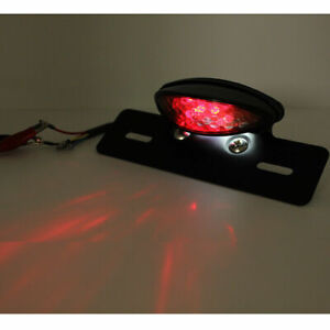 Motorcycle Tail Light LED License Plate Integrated Brake Smoke Turn Signal Light
