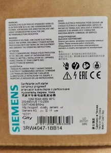 3RW4 047-1BB14 NUEVO SIEMENS 3RW4047-1BB14 SIRIUS arranque suave 55kW 3RW40471BB14 - Imagen 1 de 3