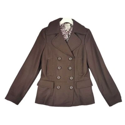 Chaquetón de lana ANTHRO TUL para mujer talla M doble pecho twee preppy academia modesto Foto 1 de 4