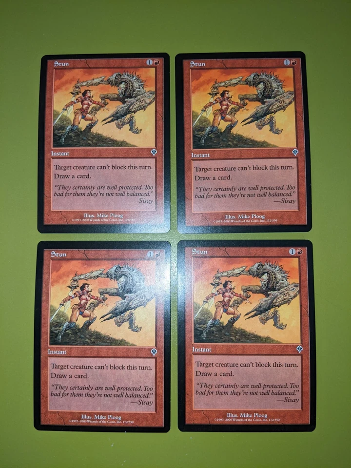 Stun x4 Invasion 4x Playset MTG Magic the Gathering - Image 1 of 1