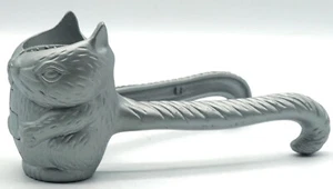 Vintage Unusual Squirrel Nut Cracker with Long Tail Nutcracker Cast Aluminum - Picture 1 of 8