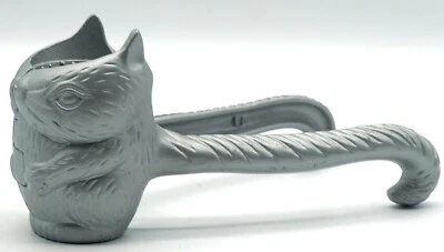 Vintage Unusual Squirrel Nut Cracker with Long Tail Nutcracker Cast Aluminum - Image 1 of 4