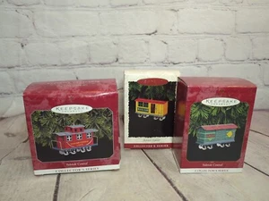 Vintage Hallmark ornamento treno in latta Yuletide serie centrale scegli il tuo treno A14 - Foto 1 di 34
