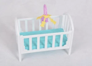 Viacom Rugrats Crib with Mobile Toy Vintage 1997 5” Rare Colors - Picture 1 of 7