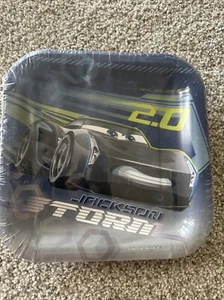 CARROS 3 PLATOS PEQUEÑOS DE PAPEL (8) ~ Suministros para Fiesta de Cumpleaños Pastel Postre Disney - Imagen 1 de 2