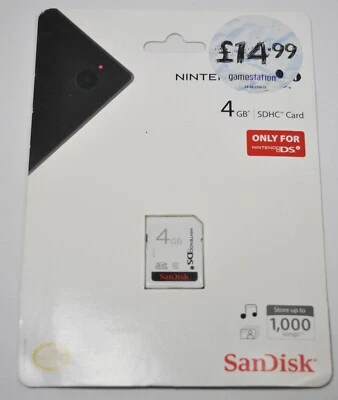 SanDisk Nintendo DS 4GB SDHC Card - Image 1 of 2