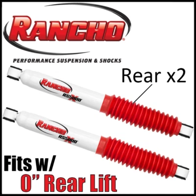 Par de amortiguadores traseros Rancho 2015-2022 Chevy Colorado/GMC Canyon con elevación de 0" Foto 1 de 3