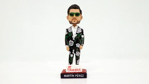 Texas Rangers Martin Perez Bobblehead New In Box 7/15 Cover