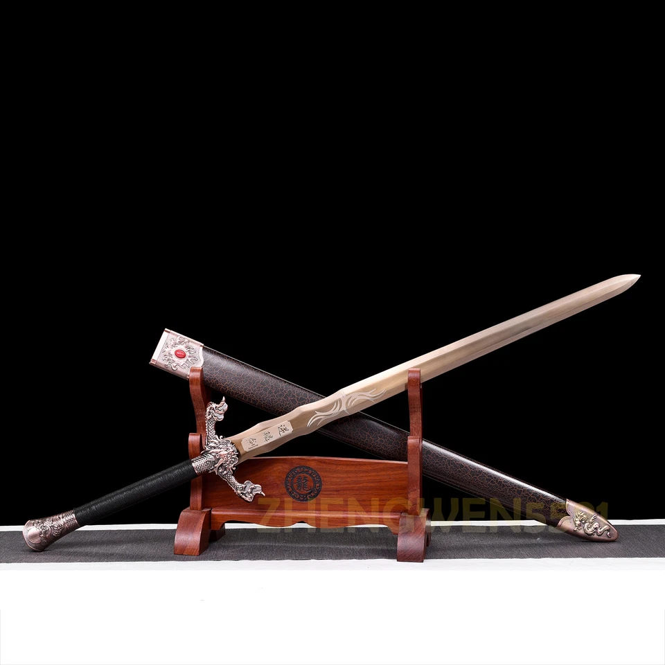 43"High carbon steel Medieval sword battle ready Warrior Full Tang Long Sword - Image 1 of 4