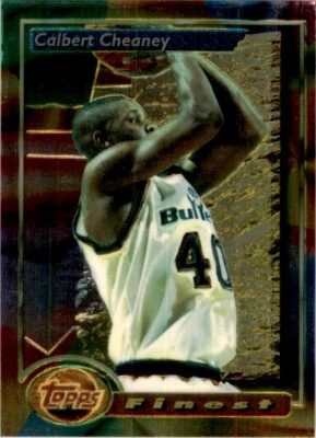 1993-94 Topps Finest Calbert Cheaney RC Washington Bullets #84 - Image 1 of 2