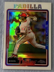 2005 Topps Chrome Refractor #462 Vicente Padilla Philadelphia Phillies - Picture 1 of 2