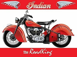 Indian Roadking large steel sign 400mm x 300mm (og) - Picture 1 of 1