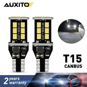 AUXITO 921 912 T15 Back Up Reverse Light Super Bright White LED Bulbs EOD 15E - Picture 1 of 11