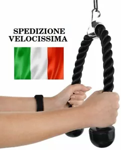 Corda Nylon per Trazioni Tricipiti Bicipiti Fune Allenamento Cavo Palestra Pesi - Foto 1 di 12