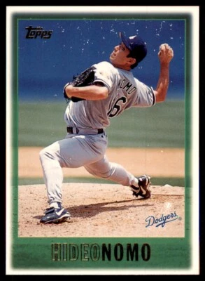 1997 Topps Hideo Nomo Baseball Card Los Angeles Dodgers #440 - Image 1 of 2