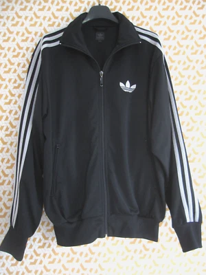 Veste Adidas Originals noir et Argent Jacket sport survetement Homme vintage - S - Photo 1/4