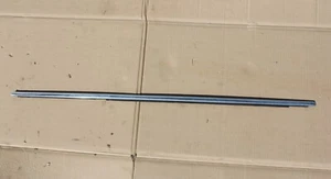 GENUINE BMW E34 TOURING REAR DOOR COVERING RIGHT CHROME WITH WEATHER STRIP OEM - Picture 1 of 5