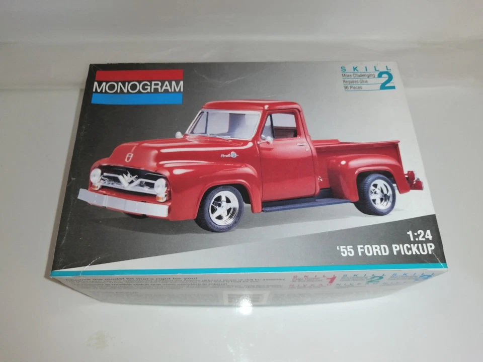 MONOGRAM 1/24 FORD PICKUP '55 REF.2971 KIT MONTAGGIO OBSOLETO - Immagine 1 di 2