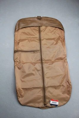 Vintage American Tourister Garment Bag Hanging Travel Suit Dress Shirt Tag Brown - Image 1 of 4