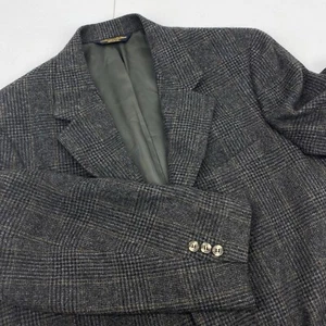 Brooks Brothers Blazer Men's 42L Camel Hair Glen check Sport Coat Jacket suit - Picture 1 of 16