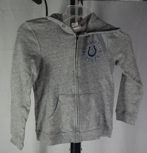 Junk Food Indianapolis Colts Boy's Youth Full Zip Fleece Hoodie Large Grey TF - Picture 1 of 9