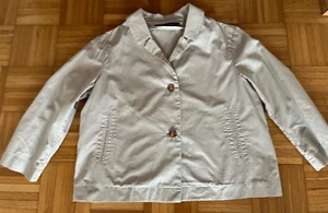 Sofie D'Hoore Brussels hellbeige 100% Baumwolle Popeline Jacke 40 - Bild 1 von 9