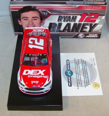 1:24 ACTION 2018 #12 DEX IMAGING RYAN BLANEY PAINT PEN AUTOGRAPHED COA 1/697 - Image 1 of 4