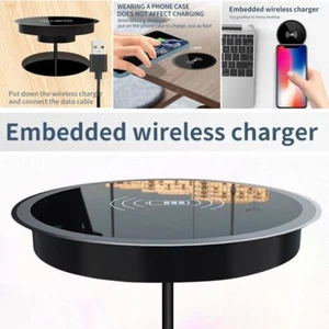 NEW 100W Fast Wireless Charger Desktop Embedded Charging Base for iPhone Samsung - Photo 1 sur 12