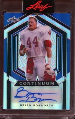 Brian Bosworth 2023 Leaf Continuum Auto Autograph Oklahoma Sooners 20/26 - Image 1 of 2