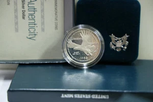 1994 U.S. Veterans Commemorative Prisoner of War Silver Dollar Proof w/Box & COA - Picture 1 of 1