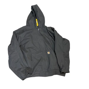 Carhartt Herren 4XL Tall Gravel Cotton Loose Fit Washed Duck Isolierte Jacke Neu - Bild 1 von 4
