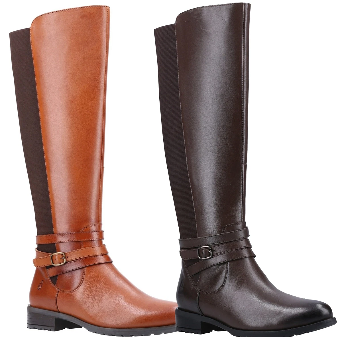 Hush Puppies Vanessa Leather Calf Boots For Women – Classic Black Ankle Boots