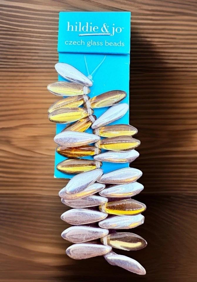 Hildie Jo Czech Glass Dagger Beads 13mm - Image 1 of 2