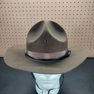 Mountie Campaign Hat USMC Style Size With Silk Band Military Marine USA 58 7 1/4 - Picture 1 of 7