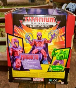 Marvel Legends Titanium Die Cast Magneto with removable helmet and display case - Picture 1 of 2