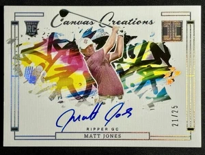 2024-25 Impeccable LIV Canvas Creations Auto Matt Jones RC Rookie 21/25 CC-MJN - Picture 1 of 3