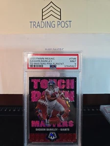 Mosaic Saquon Barkley TD Masters Pink Florescent 2020 # TM6 9/10 PSA 9 (SSP) - Imagen 1 de 4